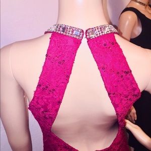 10061 party Red Gawn Lace Size S